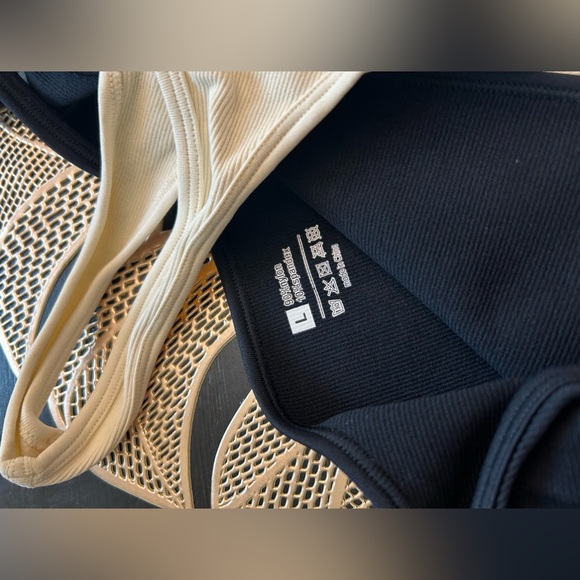 TOB Women's Multicolor 3 Piece Sexy Ribbed Square Neck Sleeveless Bodysuits - Picture 8 of 10